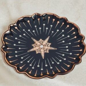 Anthropologie Catherine Martin Starry Night Dessert Plates - black